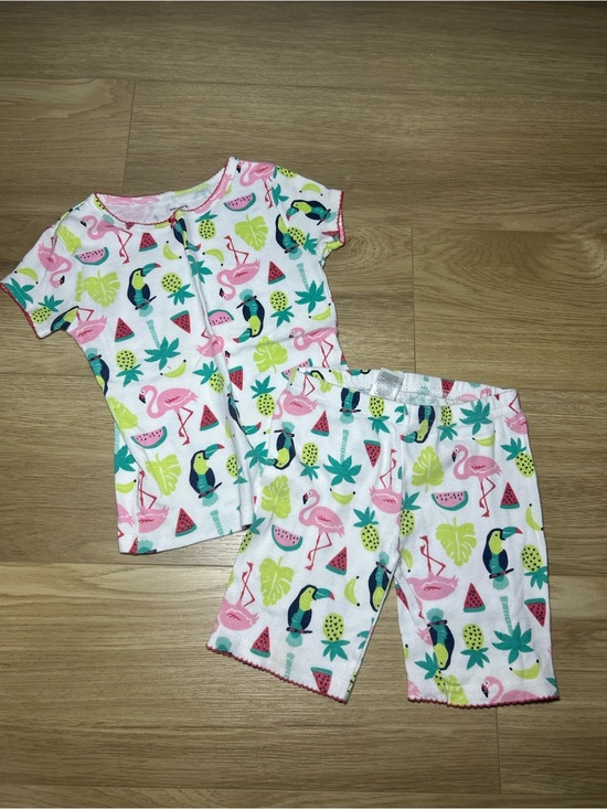 Carter's Other - Carter's Tropical Flamingo & Toucan Pajama Set - Pink, Green, Yellow